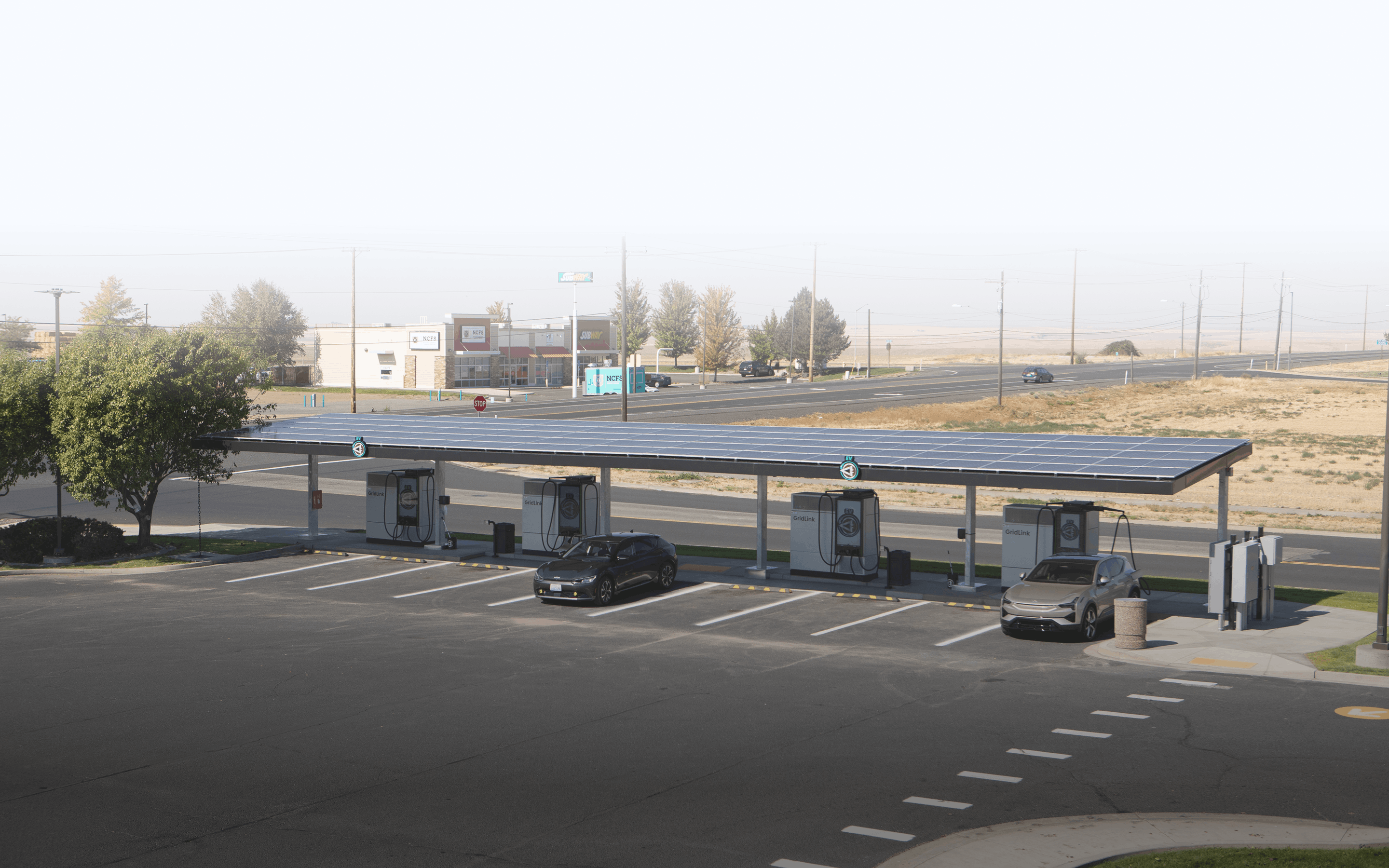 Solar-integrated EV charging station